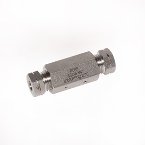 ข้อต่อไฮดรอลิกสแตนเลส ROKE ขนาด 1/4 นิ้ว SS316 60000Psi สำหรับน้ำ น้ำมัน ของเหลวที่มีฤทธิ์เป็นกรดและด่าง - Product Image 1