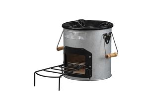 Poêle à fusée en métal galvanisé S24-11 pour la cuisine domestique Poêle à bois portable, couleur changeable - Product Image 5