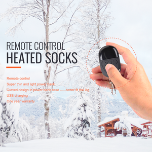 Vente en gros de chaussettes chauffantes électriques rechargeables personnalisées avec télécommande APP - Product Image 6