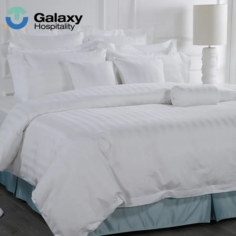 Eliya Giá Tốt Nhất 5 Sao Khách Sạn Duvet Cover Set 100% Cotton Với Sọc