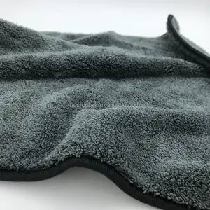 New 40 Cm X 40 Cm Coral Fleece Plush 600 GSM Microfiber Towel For Car Cleaning Auto Detailing Wash Cloth