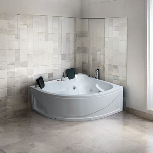 HS-B231 bak mandi akrilik putih Belanda 2 orang orang, bak mandi pusaran air dengan fungsi pijat, keran penguras termasuk untuk rumah, Hotel - Product Image 6