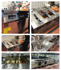 Nồi chiên sâu công nghiệp làm nóng nhanh bằng dầu, có chức năng nâng tự động, cảm ứng, 3 giỏ chiên, tích hợp hẹn giờ, nấu ăn hiệu quả cao - Product Image 2