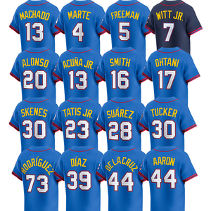 2025 Jersey tim kustom gaya baru 99 hakim 17 Ohtani 5 Freeman 7 Witt Jr 23 Tatis Jr Set 7 Jersey bisbol jahit - Product Image 1