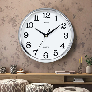 <span class=keywords><strong>Horloge</strong></span> murale en acrylique silencieuse à quartz électrique de style européen <span class=keywords><strong>moderne</strong></span> simple géométrique, cadeau <span class=keywords><strong>pas</strong></span> <span class=keywords><strong>cher</strong></span> pour le salon - Product Image 3