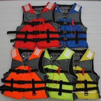 Gilet de sauvetage de pêche pour adultes et enfants en gros style gilet en néoprène en toile avec fonction gonflable grande flottabilité