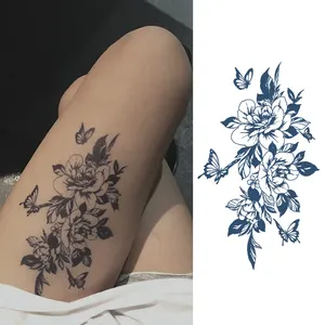 Tatuagem temporária personalizada adesivo de tatuagem à prova d'água tatuagem semi-permanente realista de 15 dias de duração