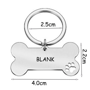 Thẻ nhận dạng thú cưng bằng thép không gỉ nhiều màu sắc, khắc laser UV, hình xương, dạng thẻ trống, xuất xưởng, dùng để khắc tên - Product Image 6
