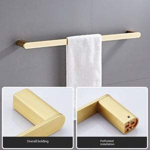 Scaldasalviette Moderno Pieghevole in <span class=keywords><strong>Plastica</strong></span> ABS con Accessori da Bagno per Uso Domestico o Alberghiero, Montaggio a Parete - Product Image 3