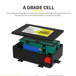 แบตเตอรี่ OEM 12V 150Ah Slim Compact LiFePO4 แบตเตอรี่ลิเธียม 4x4 สำหรับยานพาหนะออฟโรด - Product Image 2