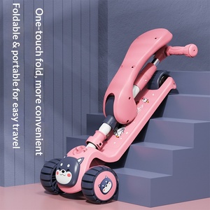 Trottinette à pédales pour enfants en gros, commerce extérieur, 3 roues, pliable, siège coulissant musical pour garçons et filles de 3 à 6 ans - Product Image 4