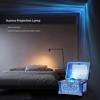 Projecteur Galaxie Coffre au Trésor Personnalisé, Veilleuse Nuit Étoilée avec Bruit Blanc et Aurores Boréales pour Chambre d'Enfant, Cadeau