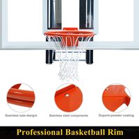 Nouveau design Panier de basket mural solide à ressort pour usage domestique et salle de sport, Équipement de sport pour adultes, Fabricant
