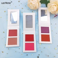 Palette de fard à joues pigmenté 2-en-1 longue tenue en poudre et crème pour marque privée