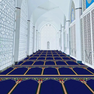 Tappeto da Preghiera Moderno Minimalista per Moschea, da Parete a Parete, a Strisce Verticali, Antiscivolo e Ignifugo, per Nuove Moschee dallo Stile Semplice - Product Image 6