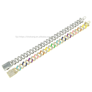 Drip <b>Cuban</b> <b>Chain</b> Bracelet, Cool Bracelet, Jewelry Tanjing Fashion Lijing Necklace - Product Image 5