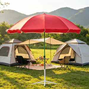 Parasol de jardin, de plage ou de terrasse, imperméable, résistant au vent, à double couche, anti-UV, pour toutes les saisons, 150 cm - Product Image 1