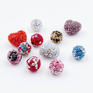 Perline in Resina con Strass da 10mm all'Ingrosso, Perline di Cristallo per Gioielli Fai-da-Te, Perline Distanziatrici - Product Image 6