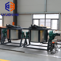 Four à induction à fréquence moyenne inclinable de 100-300 kg pour la fusion de métaux UBC, la coulée d'ingots et le recyclage en fonderie