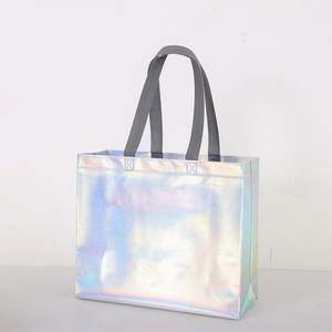 <b>Cheap</b> Customized Gold and Silver Tote <b>Bag</b> High Quality Shopping <b>Bags</b> for Clothing Laminated Non-woven Shopping <b>Bag</b> - Product Image 1