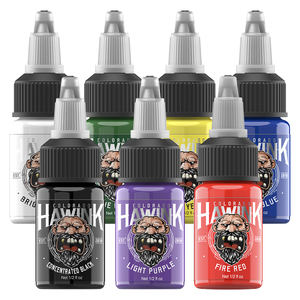 OEM Hawink <span class=keywords><strong>Tattoo</strong></span> Supplies Kit de pigmentos de 7 colores Tinta de tatuaje negra para arte corporal Skin-Tintas de tatuaje Hawink - Product Image 1