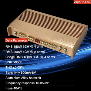 Amplificateur stéréo de <span class=keywords><strong>voiture</strong></span> de qualité sonore, 6 canaux RMS 200W 2 Ohm, 6 CH crête 8000W, amplificateur de <span class=keywords><strong>voiture</strong></span> pleine gamme classe AB - Product Image 3