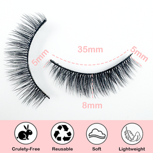 थोक मूल्य कस्टम निजी लोगो 8 मिमी fax mink बालों को 3 डी लक्जरी पूर्ण पट्टी पलकों की - Product Image 5