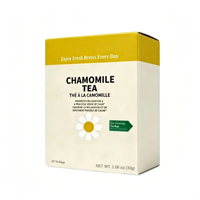 OEM ODM Thé aux herbes de camomille GMP HACCP Halal 20 sachets pyramidaux 30g Sans caféine Sans arôme