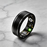 Anneau intelligent à commande tactile, étanche IP68, moniteur de fréquence cardiaque, SpO2, température corporelle, HRV, suivi du sommeil, chargeur magnétique