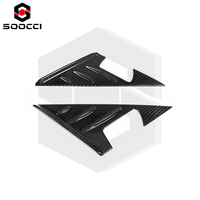 Spoiler latéral en fibre de carbone sèche pour vitres, garniture triangulaire pour BMW G80 G81 M3 G82 G83 M4 G87 M2, couvre-miroir, pièces automobiles