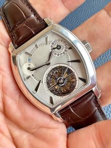 นาฬิกาข้อมืออัตโนมัติแบบทูร์บิญองทรงสี่เหลี่ยมคุณภาพสูง พร้อมคุณสมบัติกันน้ำ ดีไซน์ทันสมัย หรูหรา - Product Image 3