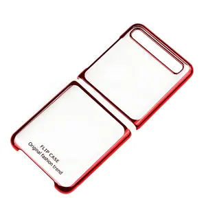 Funda de teléfono inteligente para Samsung Galaxy Z Flip 3 5G Z Flip3, carcasa de lujo galvanizada