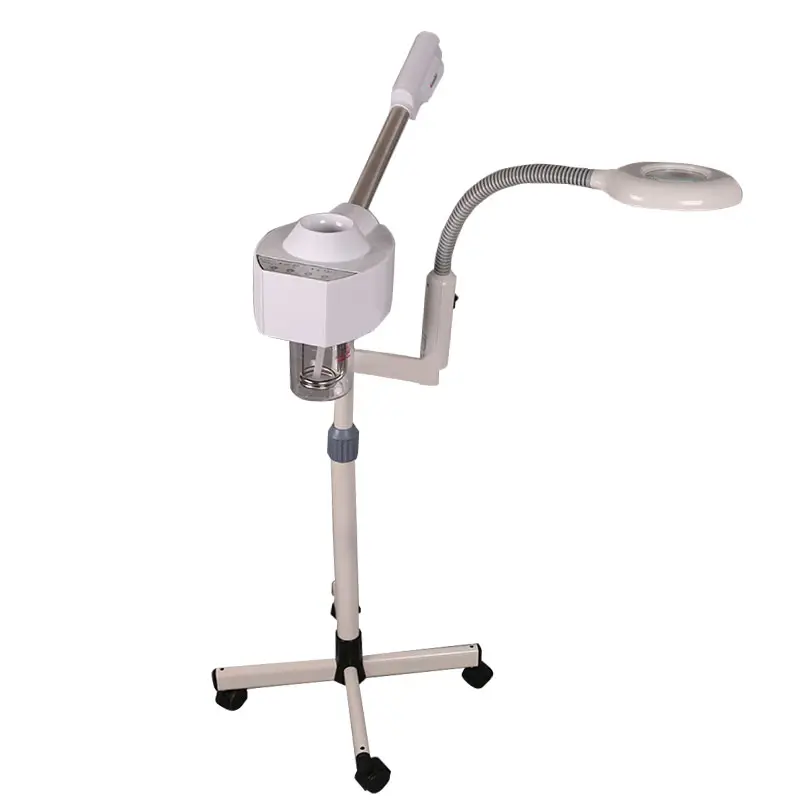 Распариватель для лица. F 300dt facial Steamer. Facial Steamer b-002. Распариватель профессиональный. Отпариватели с лампой на ножке косметический.