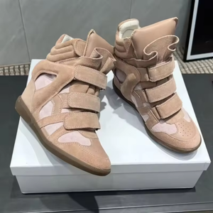 Zapatos Deportivos Casuales de Caña Alta para Mujer, Zapatos para Caminar al Aire Libre, Botas de Nieve Antideslizantes, Zapatos Casuales para Mujer que Aumentan la Estatura - Product Image 2