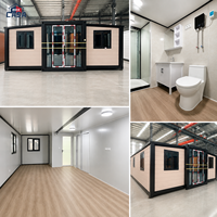 Maison préfabriquée extensible en conteneur habitable, 2, 3 ou 4 chambres, villa préfabriquée, maison pliable, maison portable