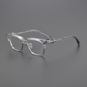 CH8206 デザイナー アセテート レディース アイウェア 高品質 長方形 UVカット オプティカル メガネフレーム おしゃれ 度付き Y2K - Product Image 2