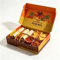 Caja para llevar de fábrica con compartimento para salsa, desechable, de cartón, para comida rápida, para dumplings, para llevar