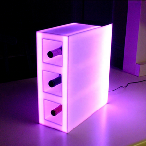 ชั้นวางขวดไวน์อะคริลิคพร้อมไฟ LED สำหรับร้านค้าปลีก - Product Image 1