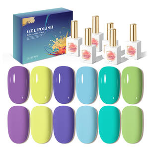 AILANUO Professional 15ML UV Gel Polish 6 colores suministros de uñas con fuente de lámpara LED para bricolaje y uso en salón - Product Image 1