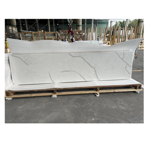 Durable White Quartz <b>Stone</b> Slab <b>Artificial</b> <b>Stone</b> Slabs for Quartz Countertop Vanity Tops and Dining Room Furniture - Product Image 3