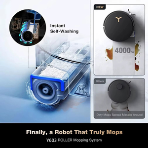 ECOVACS DEEBOT X8 PRO OMNI Robot Vacuum & <b>Mop</b>, 18000Pa Suction, OZMO Roller Self-Washing, Auto Empty & Recharge - Product Image 4