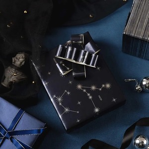 Custom Eco-Friendly Recyclable Metallized Gift <b>Wrapping</b> <b>Paper</b> Roll Star Pattern Single Side Coated Waterproof for Packaging - Product Image 5