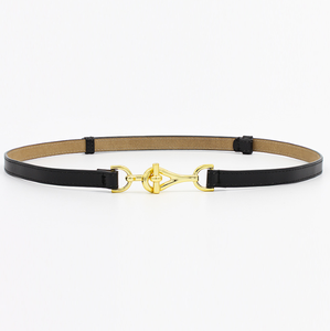 Ceinturée en cuir véritable pour femme, longueur ajustable, crochet métallique, <span class=keywords><strong>ceinture</strong></span> slim, pour <span class=keywords><strong>costume</strong></span>, nouveauté tendance - Product Image 5