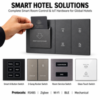 Panneau de commande mural RCU pour chambre d'hôtel intelligente OCY, contrôle de l'éclairage, des rideaux, de la température, WiFi, RS485, solution d'automatisation hôtelière