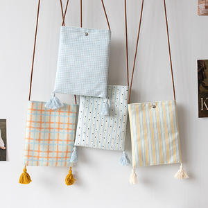 Sacs à bandoulière en <span class=keywords><strong>tissu</strong></span> mignons - Motif à carreaux/vois à pois/rayé Mini sacs à bandoulière pour enfants/femmes - Product Image 4