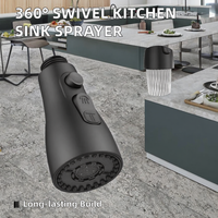 Adaptateur de Robinet Moderne à Buse Rotative à 360° en ABS pour Évier de Cuisine, Pulvérisateur de Robinet à Rotation 360° pour Usage Domestique, Garantie de 5 Ans, Installation Facile sur Site
