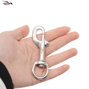 Keep Diving Stainless Steel Rope <b>Hook</b> 90mm Spring <b>Clip</b> Diving BCD Accessory - Product Image 3