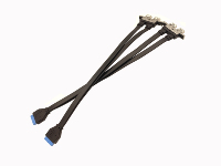 Slimline Cable PCI-E Ultraport SAS Motherboard Header IDC 20pin a Dual USB3.0 Cable DE DATOS DE EXTENSIÓN Flat Pc Motherboard Cable