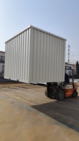 Maison préfabriquée en acier à faible coût, conteneur modulaire, garage en cube, entrepôt extérieur, abri de jardin, mini-maison