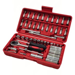 53-Piece Reversible Ratchet Socket Wrench <strong>Set</strong> with Bit Socket <strong>Mechanics</strong> <strong>Tool</strong> <strong>Set</strong> for Automotive Repair - Product Image 1